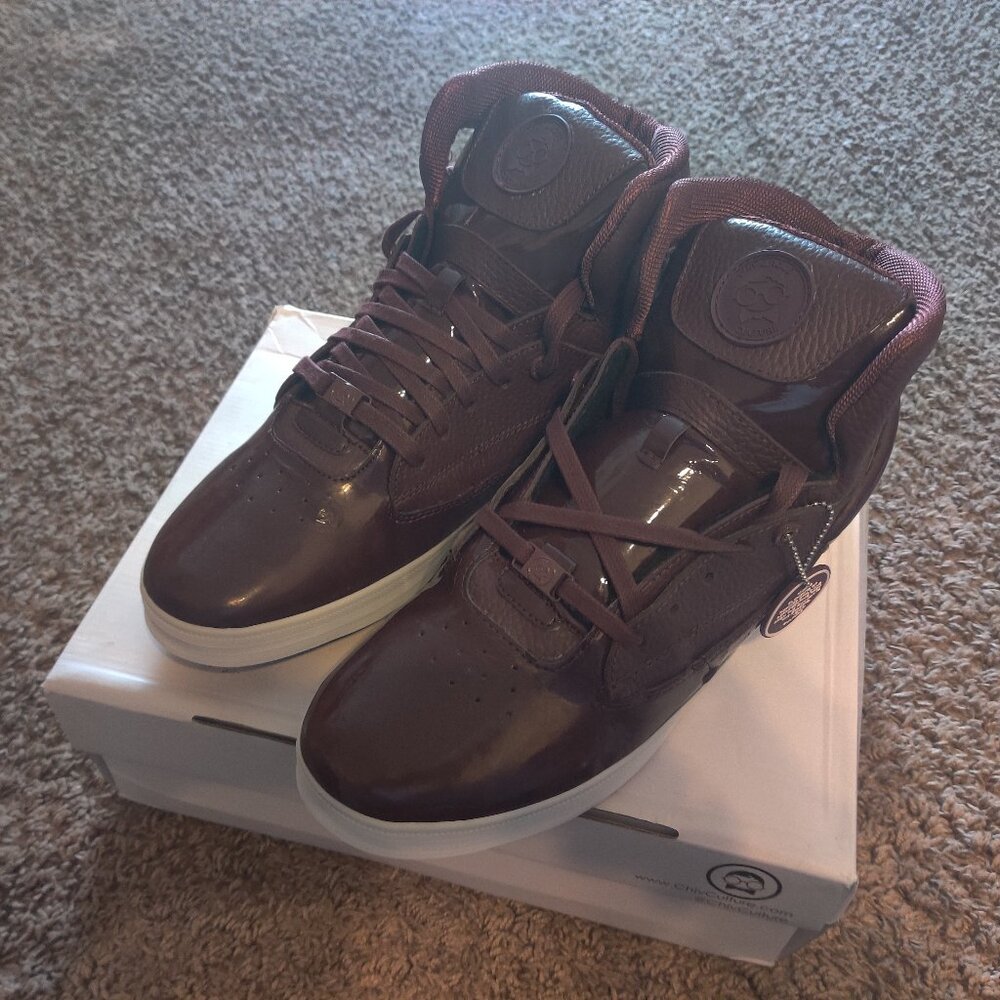 Chivalrous Culture High-top men's shoes - Hamachi / Size 13 in Burgundy